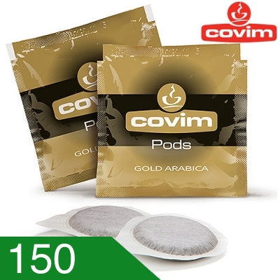 150 Cialde Caffè Covim Miscela Gold Arabica Compatibili Ese 44 MM