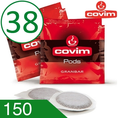 150 Cialde Caffè Covim Miscela Granbar Compatibili 38 MM