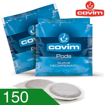 150 Cialde Caffè Covim Miscela Suave Dek Compatibili Ese 44 MM