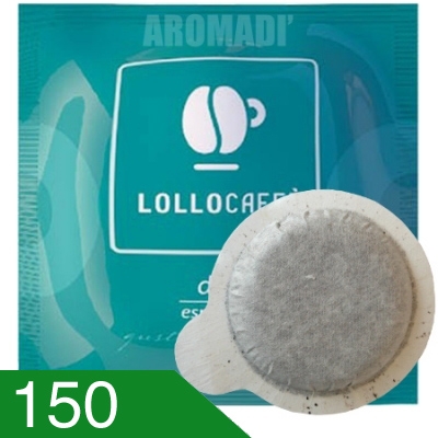 150 Cialde Caffè Lollo Miscela Dek Compatibili Ese 44 MM