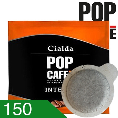 150 Cialde Caffè Pop Miscela Intenso Compatibili Ese 44 MM