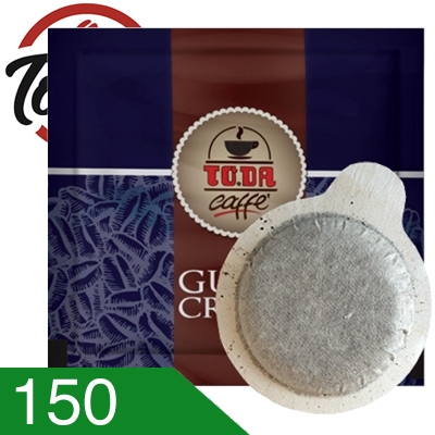 150 Cialde Caffè Toda Miscela Gusto Crema Compatibili Ese 44 MM