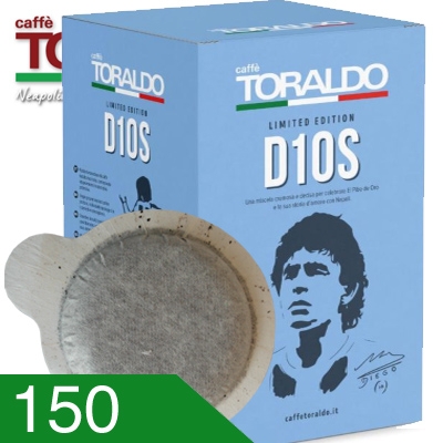 150 Cialde Caffè Toraldo LIMITED EDITION D10S Compatibili Ese 44 MM