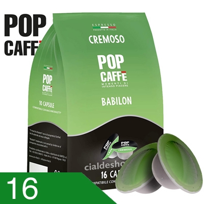 16 Capsule Pop caffè Miscela Cremoso Compatibili Bialetti