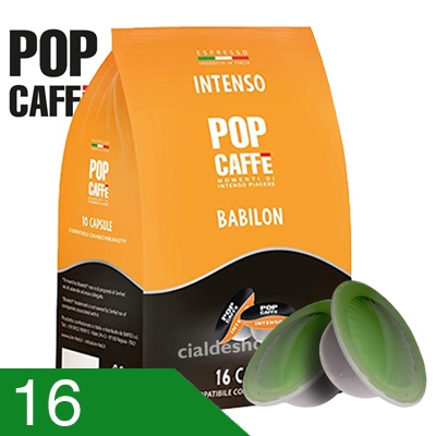 16 Capsule Pop caffè Miscela Intenso Compatibili Bialetti