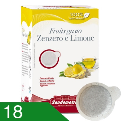 18 Cialde Sandemetrio Zenzero e Limone Compatibili Ese 44 MM