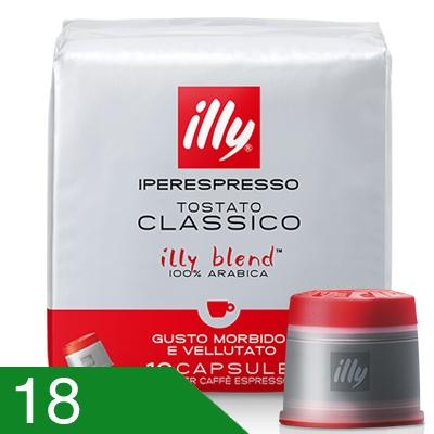 18 Capsule Caffè Illy Miscela Classico Compatibili Iperespresso