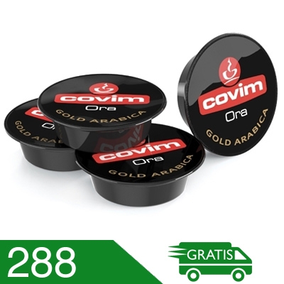 288 Capsule Caffè Covim Miscela Gold Arabica Compatibili A Modo Mio
