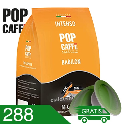 288 Capsule Pop caffè Miscela Intenso Compatibili Bialetti