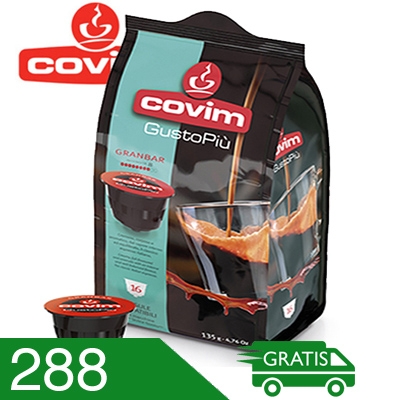 288 Capsule Caffè Covim Miscela Granbar Compatibili Dolce Gusto