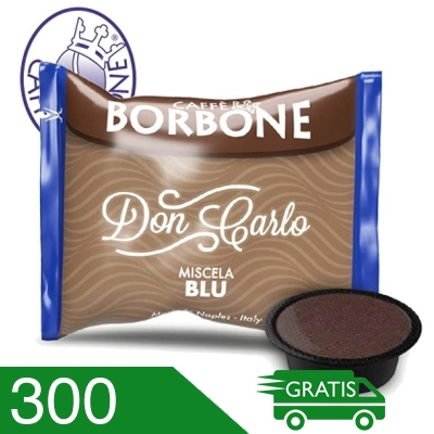 300 Capsule Caffè Borbone Don Carlo Miscela Blu Compatibili Lavazza A Modo Mio