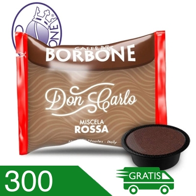 300 Capsule Caffè Borbone Don Carlo Miscela Rossa Compatibili Lavazza A Modo Mio