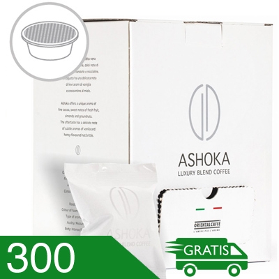 300 Capsule Caffè Ashoka Miscela Luxury Blend Compatibili A Modo Mio