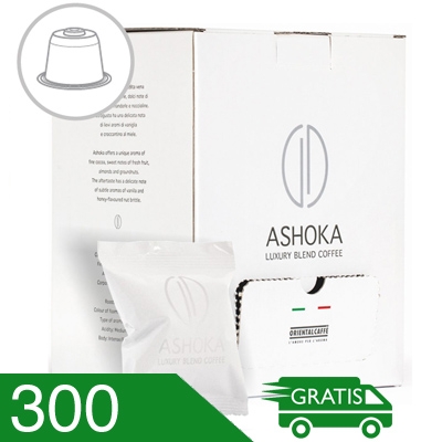 300 Capsule Caffè Ashoka Miscela Luxury Blend Compatibili Nespresso