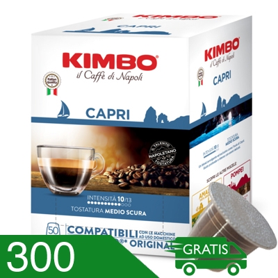 300 Capsule Caffe' Kimbo Miscela Capri Compatibili Nespresso