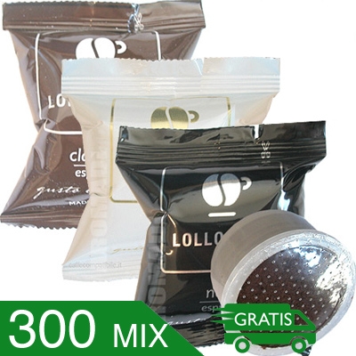 300 Capsule Caffè Lollo Miscela Miste Compatibili Espresso Point