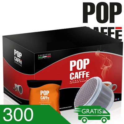300 Capsule Caffè Pop Miscela Intenso Compatibili Espresso Point