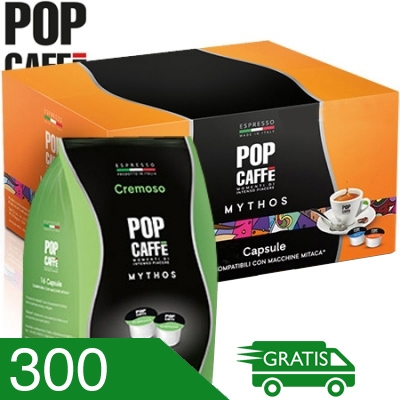 300 Capsule Caffè Pop Miscela Cremoso Compatibili Mitaca