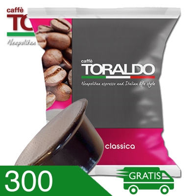 300 Capsule Caffè Toraldo Miscela Classica Compatibili Firma