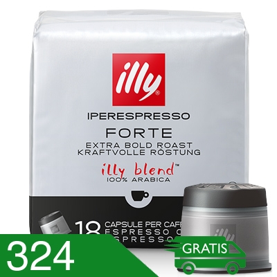 324 Capsule Caffè Illy Miscela Forte Compatibili Iperespresso