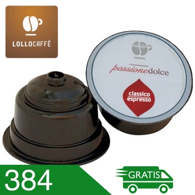 384 Capsule Caffè Lollo Miscela Classica Compatibili Dolce Gusto