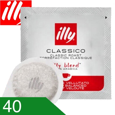 40 Cialde Caffe' Illy Miscela Classico Compatibili Ese 44 MM