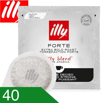 40 Cialde Caffe' Illy Miscela Forte Compatibili Ese 44 MM