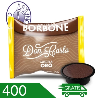 400 Capsule Caffè Borbone Don Carlo Miscela Oro Compatibili Lavazza A Modo Mio