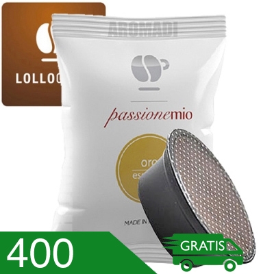 400 Capsule Caffè Lollo Miscela Oro Compatibili A Modo Mio