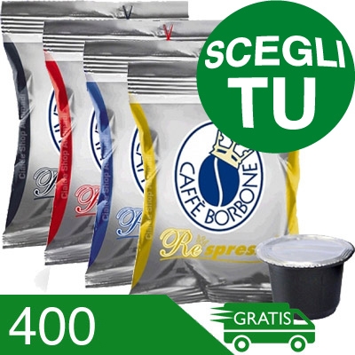 400 Scegli Tu! Capsule Caffe' Borbone Respresso Compatibili Nespresso