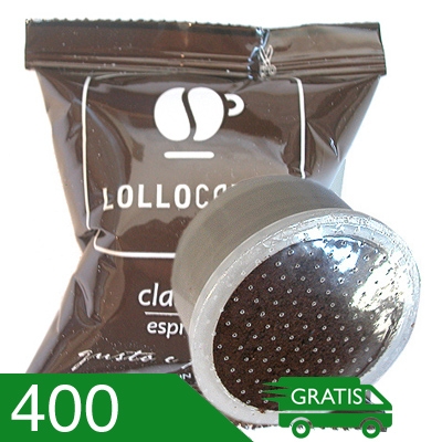 400 Capsule Caffè Lollo Miscela Classica Compatibili Espresso Point