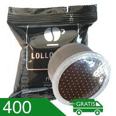 400 Capsule Caffè Lollo Miscela Nera Compatibili Espresso Point