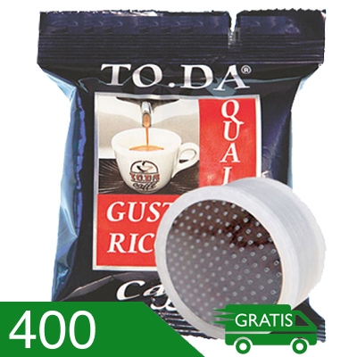 400 Capsule Caffè Toda Miscela Ricca Compatibili Espresso Point