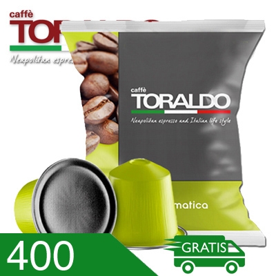 400 Capsule Caffè Toraldo Miscela Aromatica Compatibili Nespresso