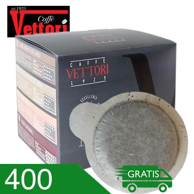 400 Cialde Caffè Vettori Miscela Tradizionale Compatibili Ese 44 MM