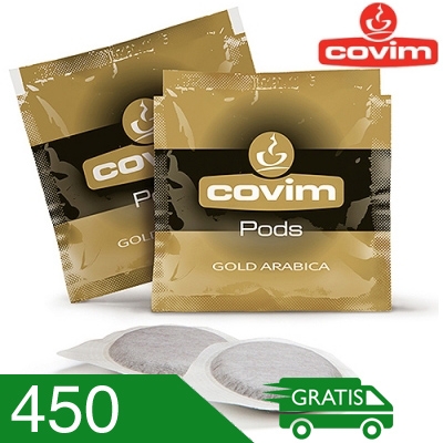450 Cialde Caffè Covim Miscela Gold Arabica Compatibili Ese 44 MM