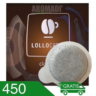 450 Cialde Caffè Lollo Miscela Classica Compatibili Ese 44 MM