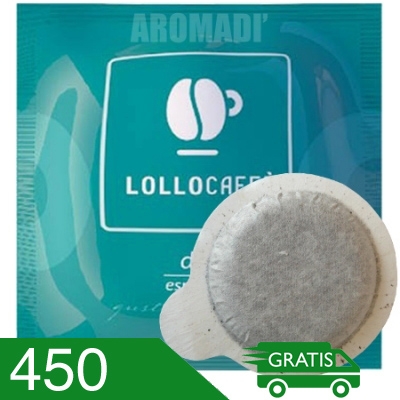 450 Cialde Caffè Lollo Miscela Dek Compatibili Ese 44 MM