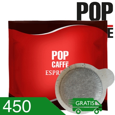 450 Cialde Caffè Pop Miscela Cremoso Compatibili Ese 44 MM