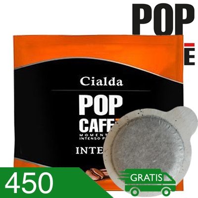 450 Cialde Caffè Pop Miscela Intenso Compatibili Ese 44 MM