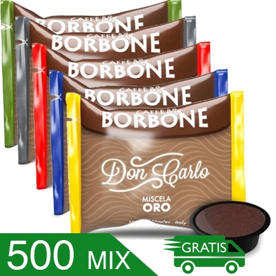 500 Capsule Caffè Borbone Don Carlo Miscela Miste Compatibili Lavazza A Modo Mio
