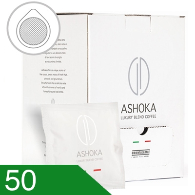 50 Cialde Caffè Ashoka Miscela Luxury Blend Compatibili Ese 44 MM
