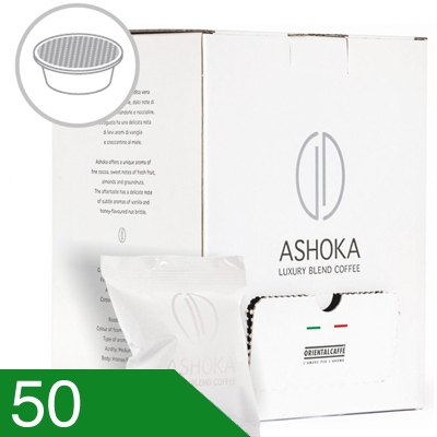 50 Capsule Caffè Ashoka Miscela Luxury Blend Compatibili A Modo Mio