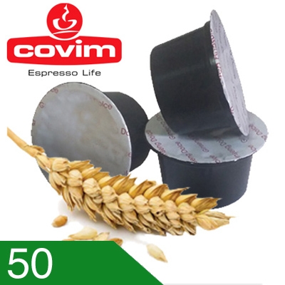 50 Capsule Orzo Covim Compatibili Lavazza Blue In Black