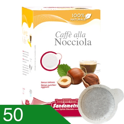 50 Cialde Sandemetrio Nocciola Compatibili Ese 44 MM