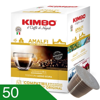 50 Capsule Caffe' Kimbo Miscela Amalfi Compatibili Nespresso