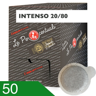 50 Cialde Caffè Oriental Miscela Intenso 20/80 Compatibili Ese 44 MM