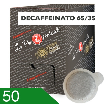 50 Cialde Caffè Oriental Miscela Decaffeinato 65/35 Compatibili Ese 44 MM