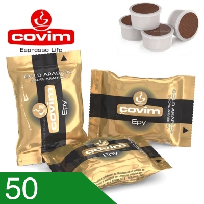 50 Capsule Caffè Covim Miscela Gold Arabica Compatibili Espresso Point