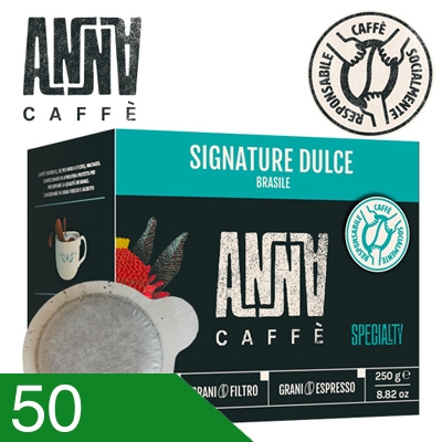 50 Cialde Specialty Coffee Signature Dulce Compatibili Ese 44 MM